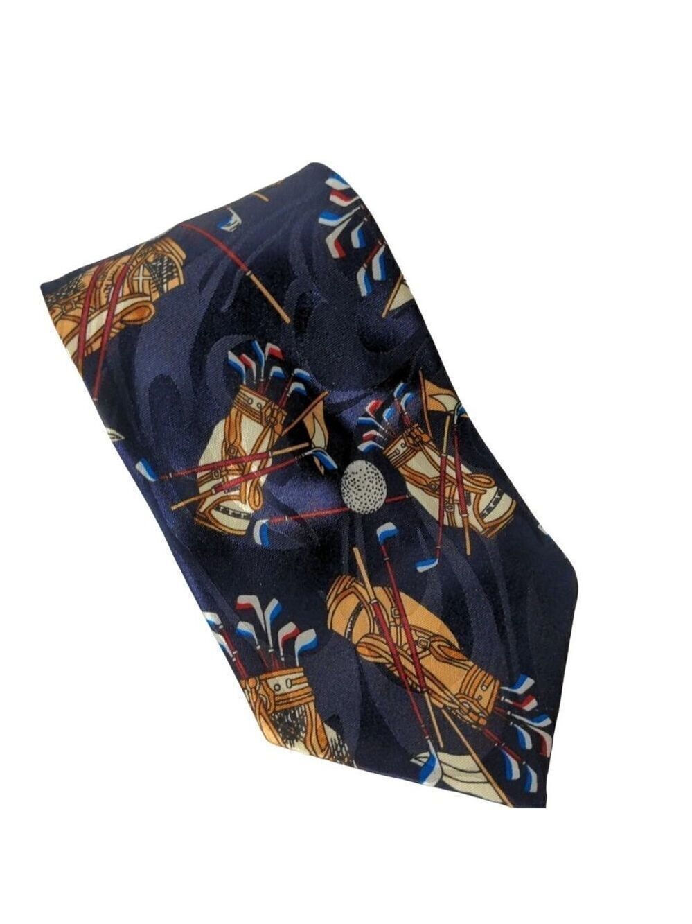 Steven Harris Golf Bag Clubs Driver Novelty Necktie